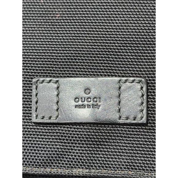 Authentic Gucci Black Techno Canvas Web Flap Messenger Bag - Picture 8 of 16